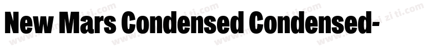New Mars Condensed Condensed字体转换